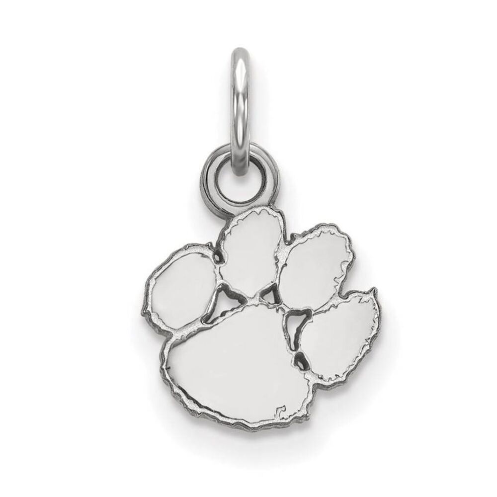 Sterling Silver Clemson U XS (Tiny) Charm or Pendant